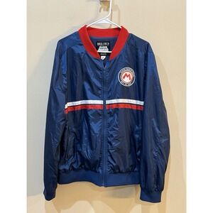 Nintendo Super‎ Mario Bros Jacket Windbreaker Size Large Box Lunch Blue 2018